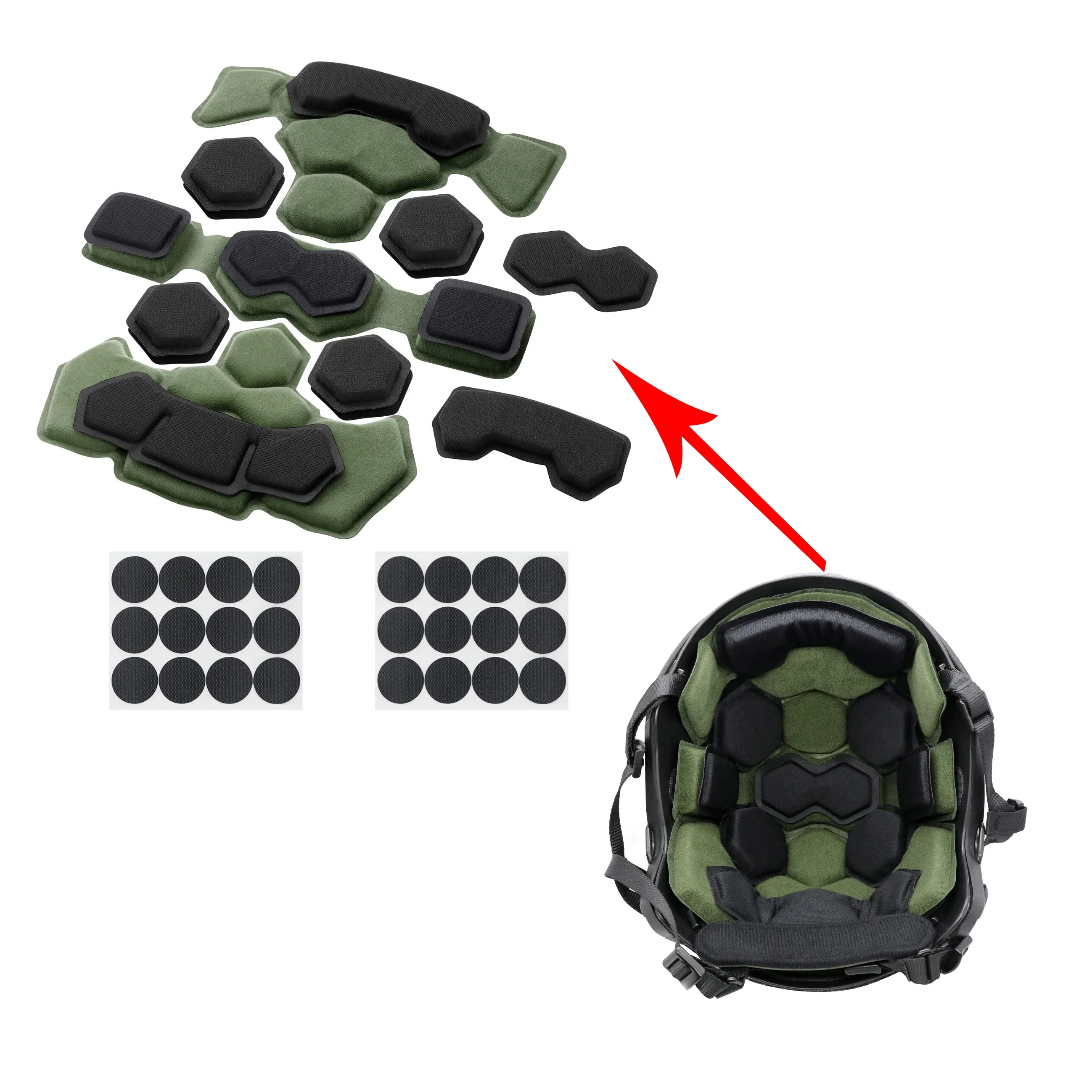 Soft Protection High-Cut FAST Helmet Cotton Lining Pads Helmet Thick Thin Pad Set