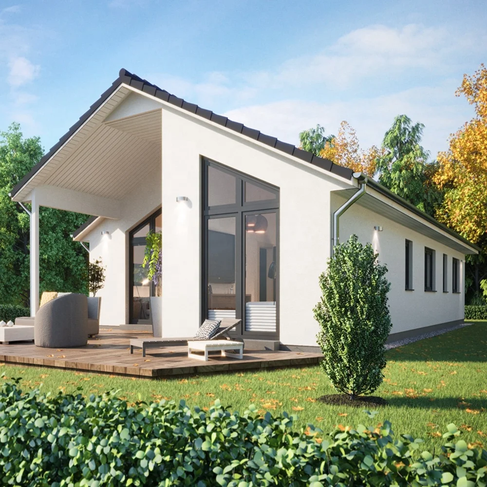 Customized Steel Structure Prefabricated Villa House Luxury Solar Prefab House