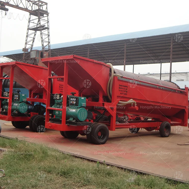China portable mining trommel screen separator soil sieving machine for sieving