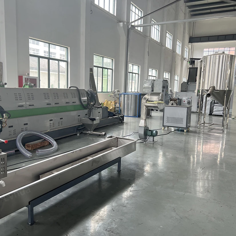 PP LDPE Recycled Granules Single Stage Waste Plastic Recycling Extruder Granulator Machine Price