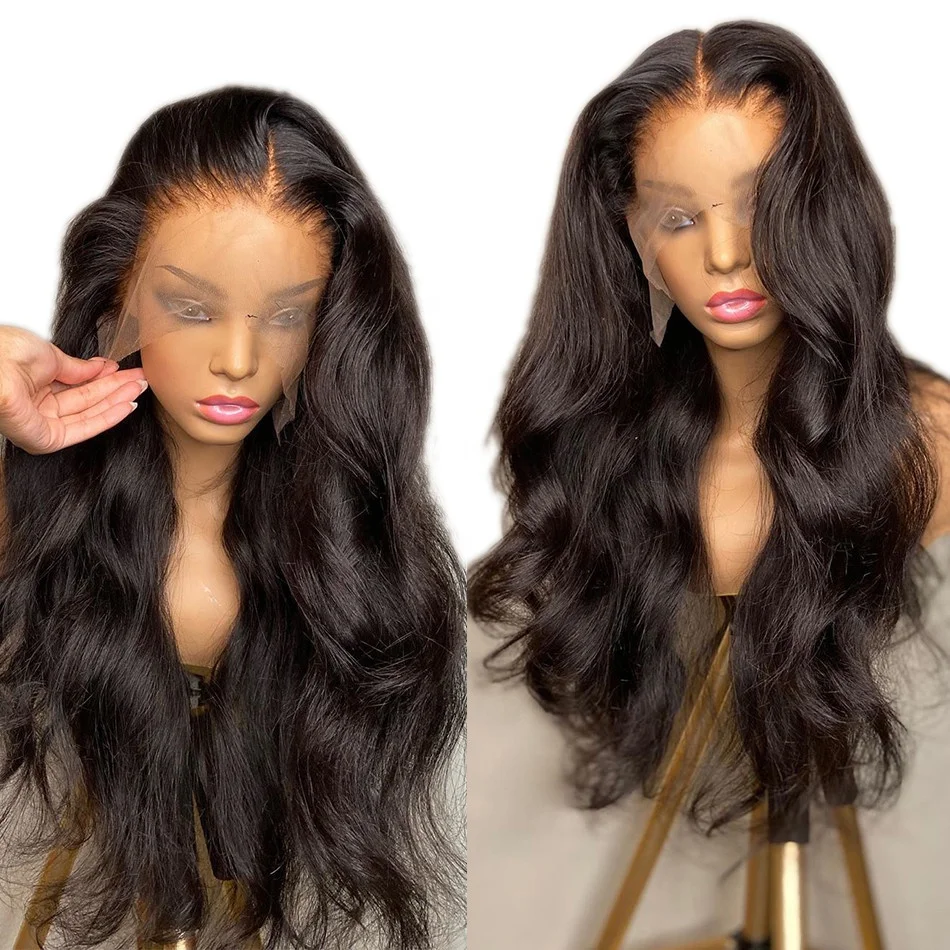 Парик 13x4Body Wave на сетке спереди Hd прозрачные полностью передние парики из человеческих волос бразильские для черных женщин 13x6 парик