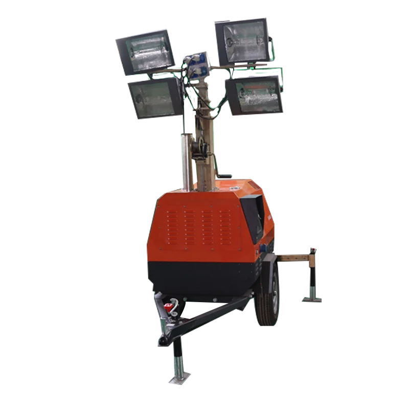 4VA4000 lighting tower storike 7m trailer hand-lifting mobile lighting tower