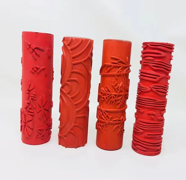 Factory Customized Design Paint Roller Hard and Soft Rubber Roller Pattern Paint Wall Decoration Roller