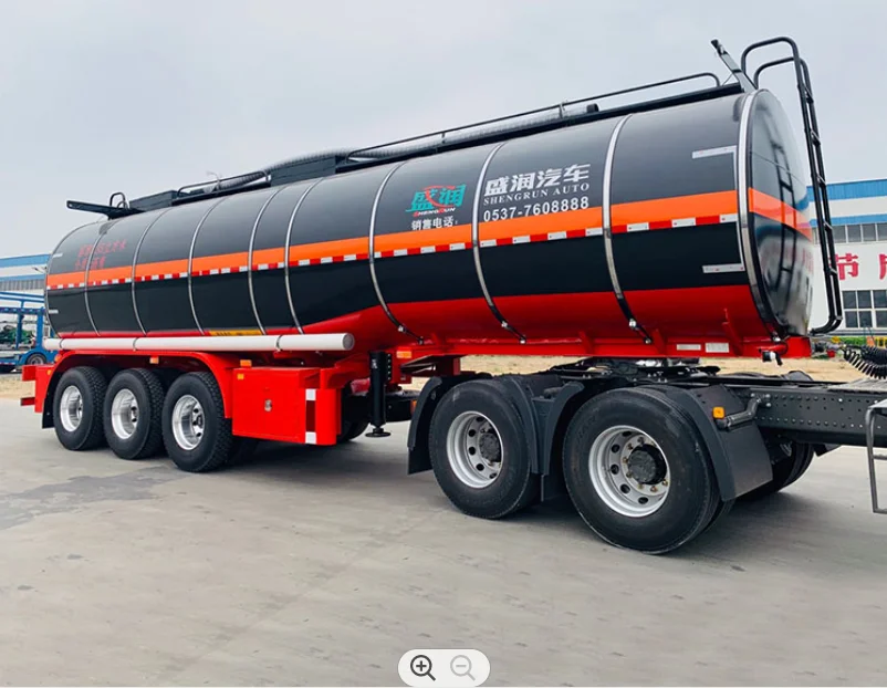 Tri-Axle Tanker Emulsified Liquid Bitumen Tank Semi Trailer