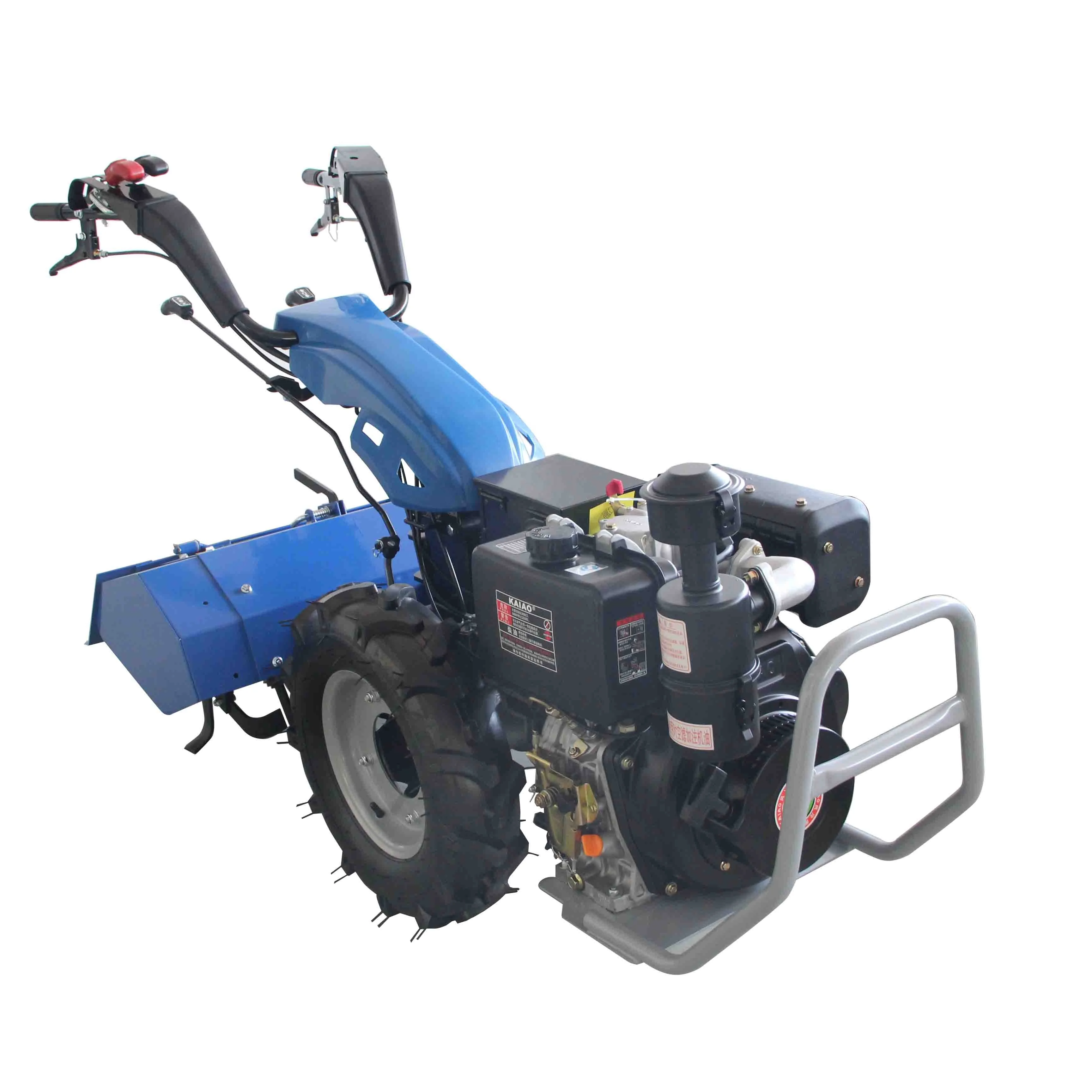 Garden Agriculture Farm Machine Hand Types China Cheap Price Mini Diesel rotary tiller cultivator 9HP Garden tiller