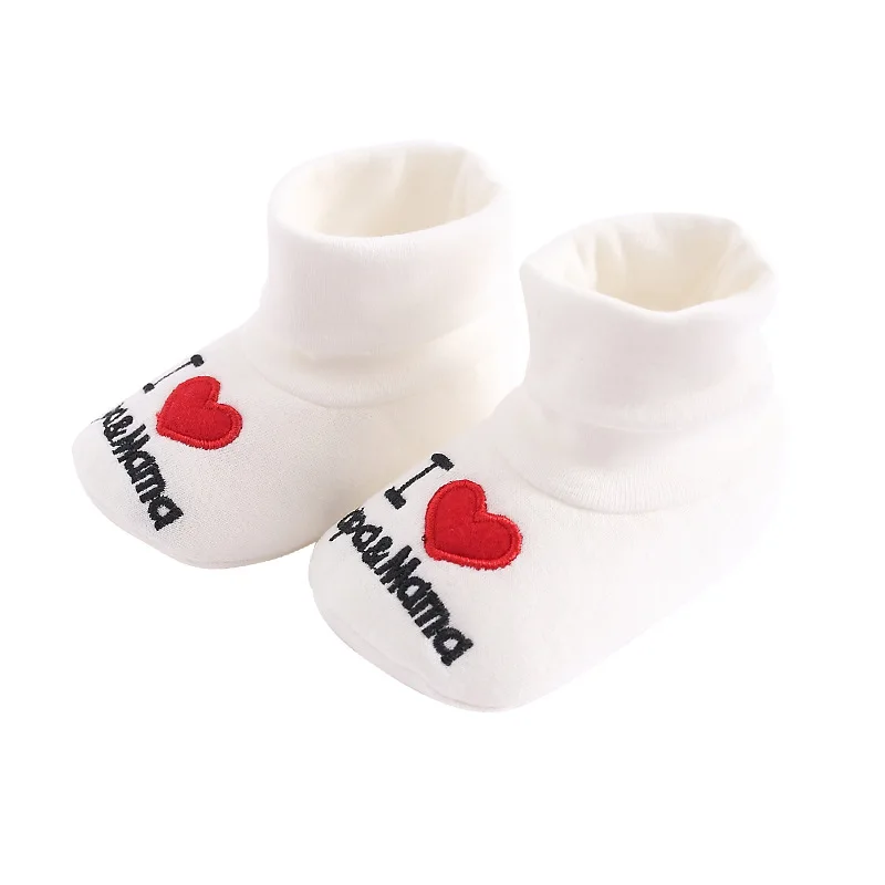 Newborn Baby Moccasins First Walker Soft Soled Sandals Cotton Fabric Baby Shoes