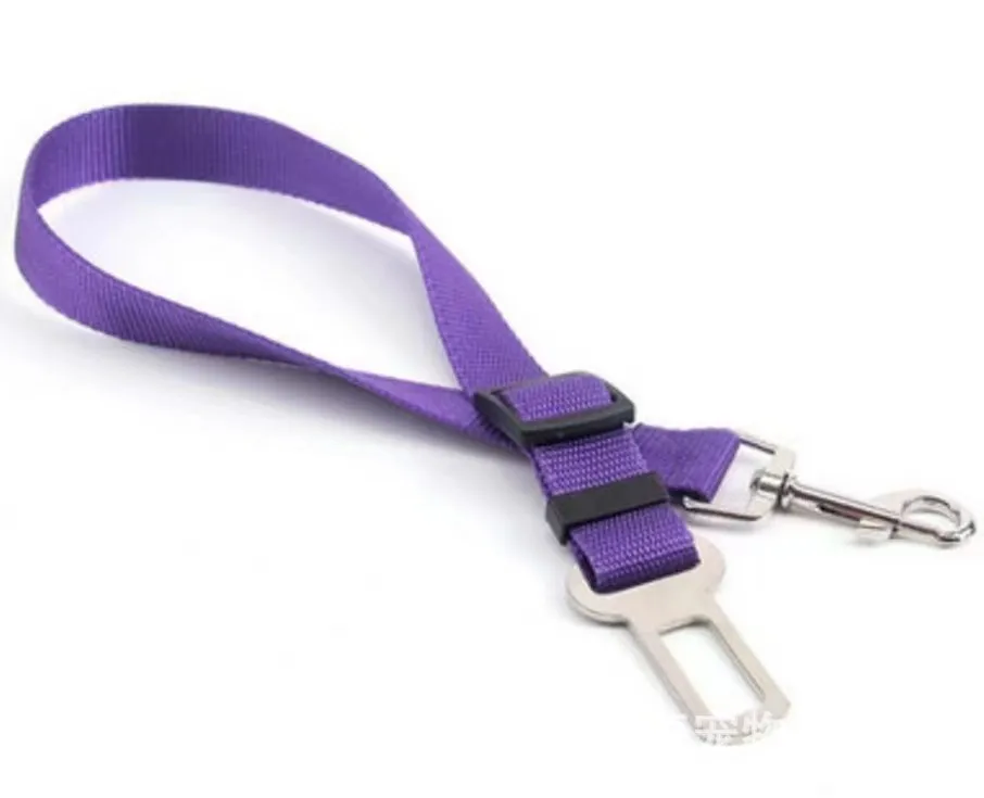 Dog Cat Safety Seat Belt Strap Car Headrest Restraint Adjustable Nylon Leash Dog Restraints Vehicle Seat Pet Dog Belts Harness
