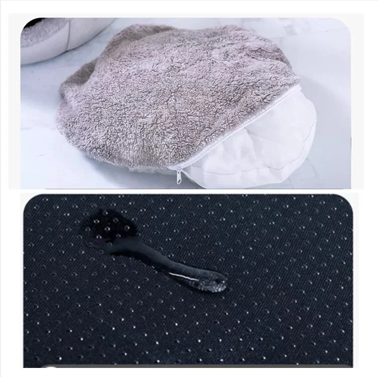 Pet Cat Tent Kennel Warm Winter Nest Soft Foldable Dog Sleeping Pad House Cat Nest bed