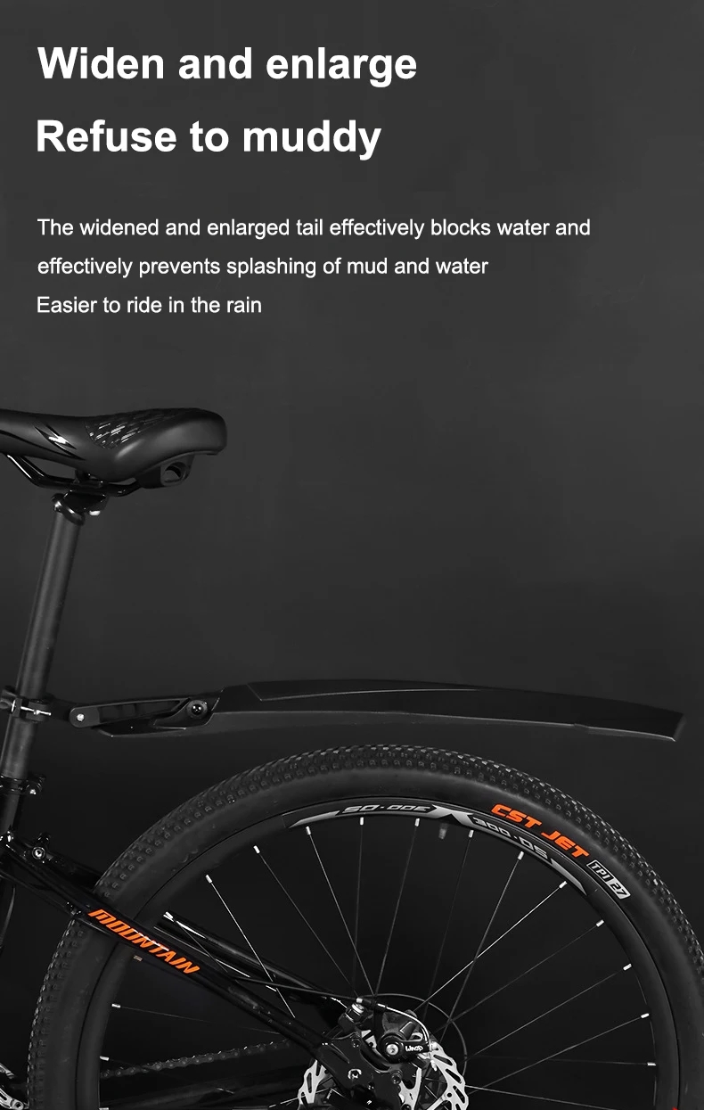 High Quality  Plastic Compatible Bicycle Mudguard Oem Metal Adjustable Road Bike  Fender Mudguard for Sale