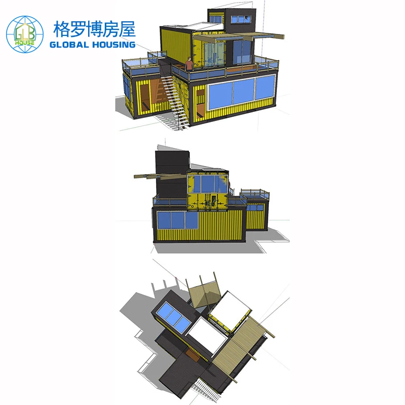 Luxury prefab tiny 20 40 feet fully furnished used shipping green house modular container home