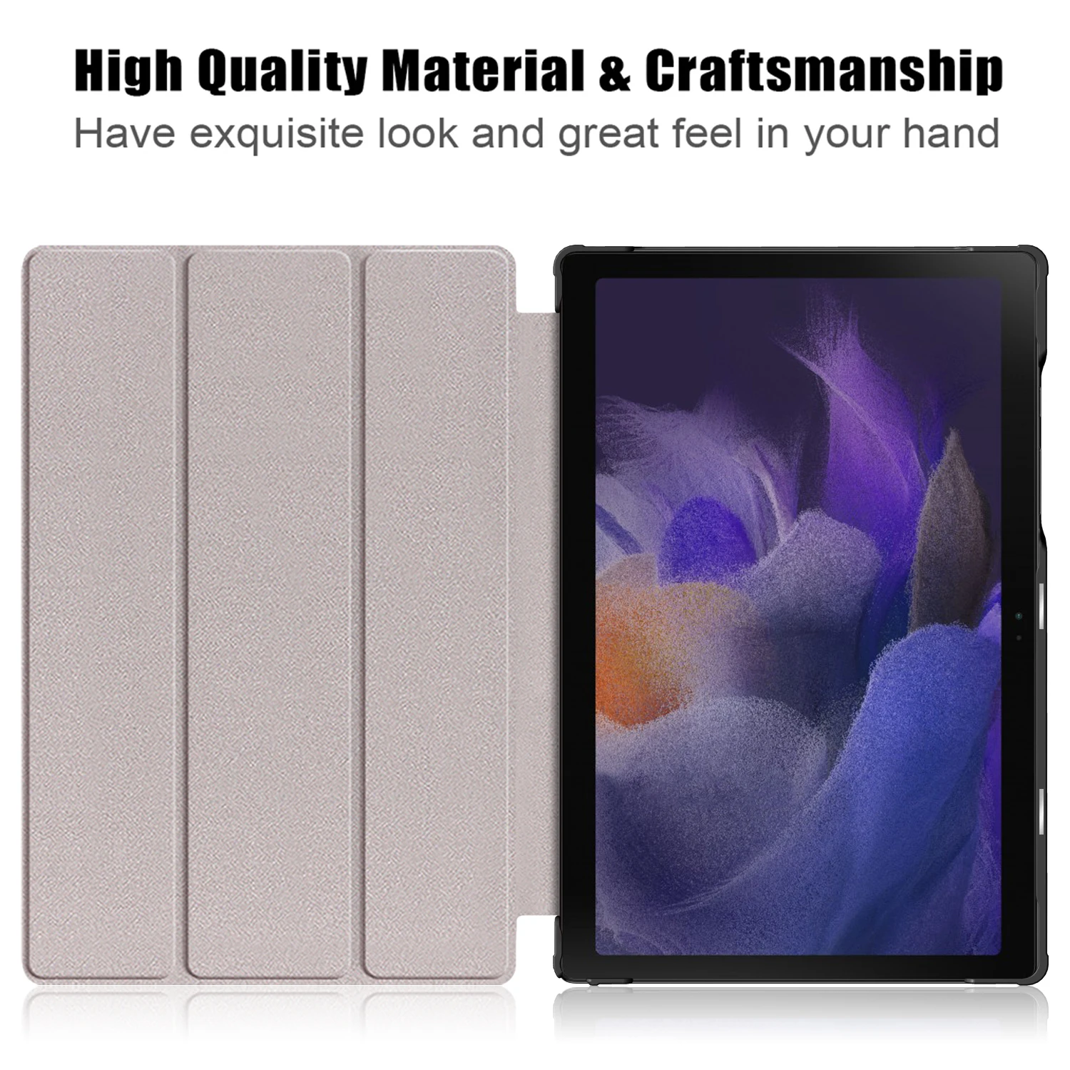 case for samsung galaxy tab A8 10.5 inch 2021 2022 SM-X200 SM-X205  flip tri-fold stand tablet cover