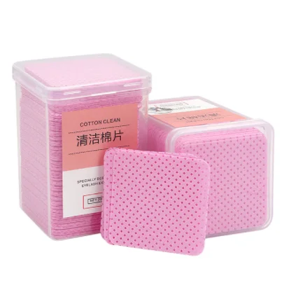 Julong 200pcs Adhesive wipes Wipes Paper Cotton Eyelash Glue Remover Wipe Mouth Glue Cleaner Pads Lash Extension