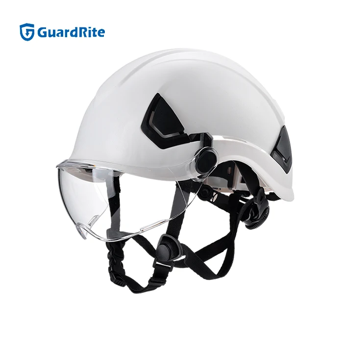 Wholesale 4 point chin Adjustable ABS breathable industry construction site safety helmet hard hat