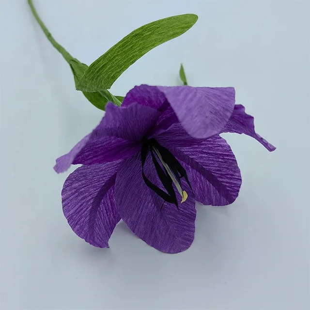 Artificial Tulips Single Home Living Room Decor Ornaments Crepe Paper Artificial Flower Tulips