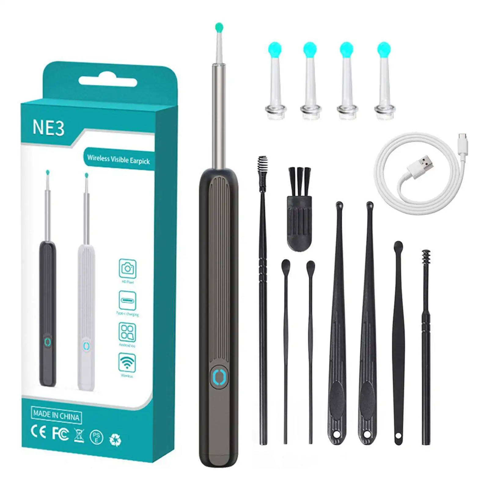 2024 Ne3 Wireless Otoscope Ne3 Ear Wax Removal Tool ne3 Visual Ear Cleaner