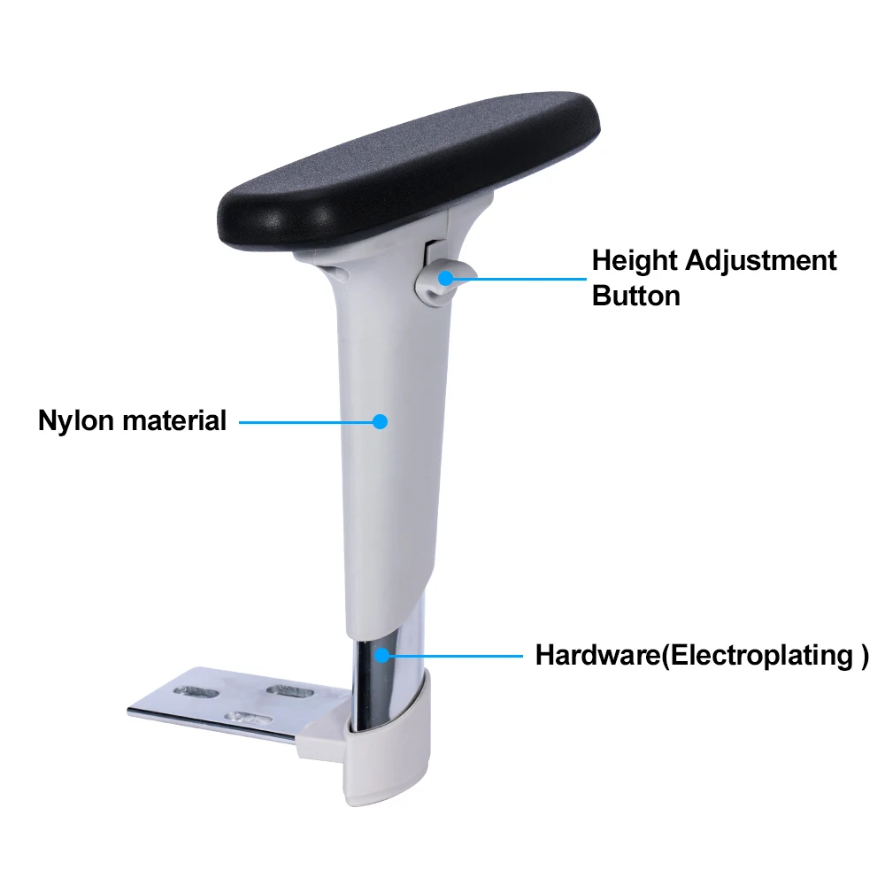 KEDE Factory Direct Sale Nylon Pu Computer Chair Armrest For executive chair luxury office chair armrest