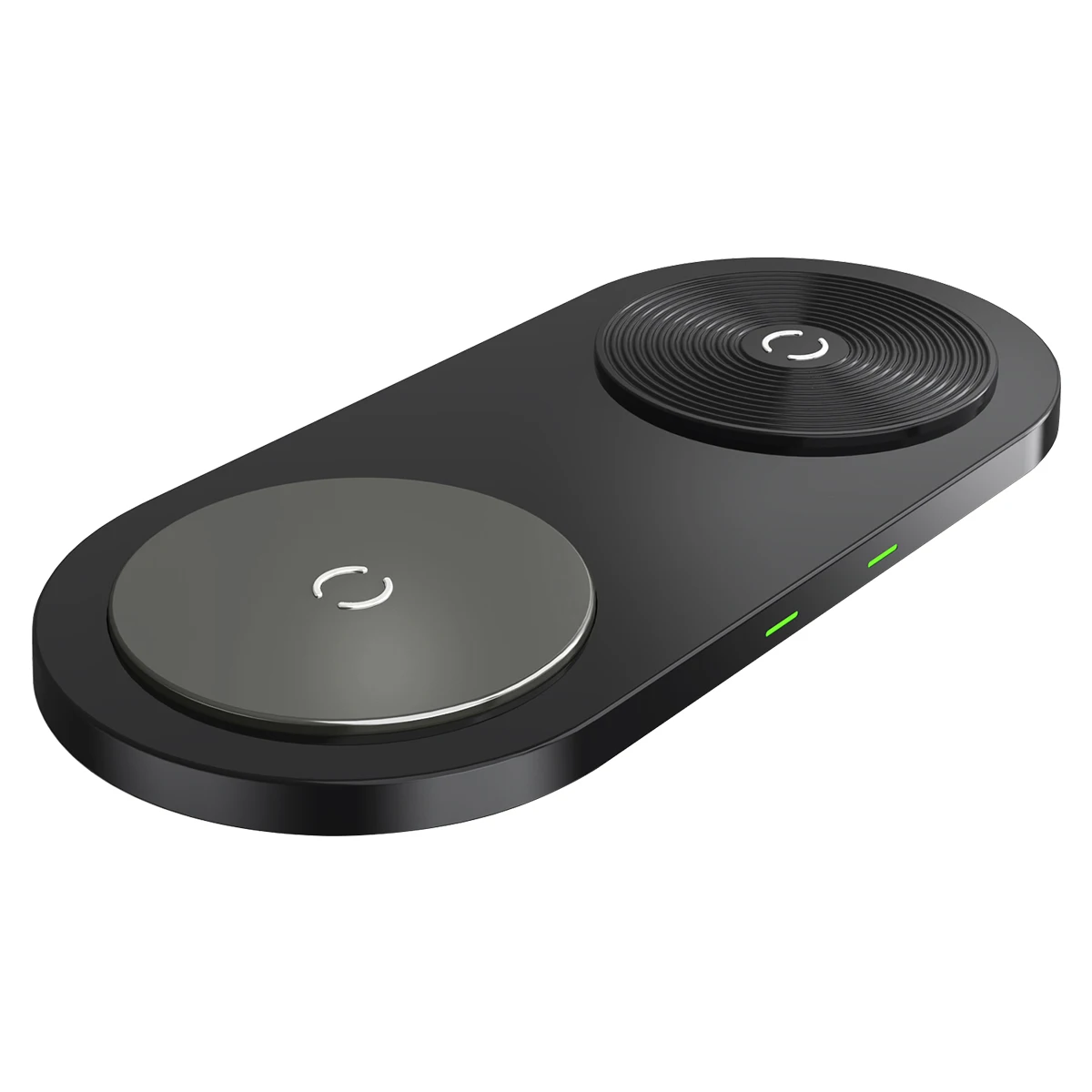 50% Discount 2 in 1 Qi 15W New Non Slip Travel Wireless Charging Pad Wireless Phone Charger Pad For Iphone Airpods Pro