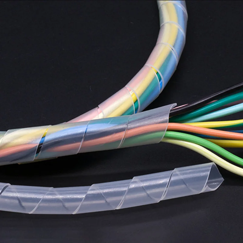Spiral Wrapping Bands Wire Spiral Wrap Sleeving Band Tube Cable Wire Protector
