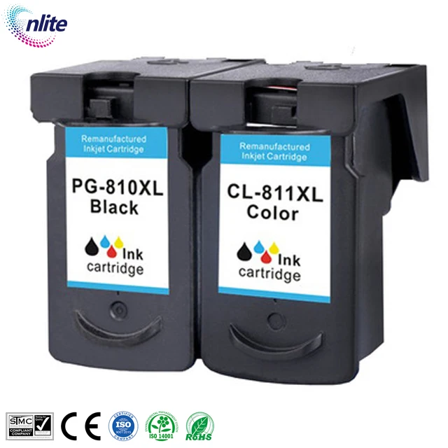 Восстановленные Pg810 Pg 810 Pg-810 Cl811 Cl 811 Cl-811 Cl811xl струйный картридж с чернилами для Canon Pixma Mp258 Ip2770