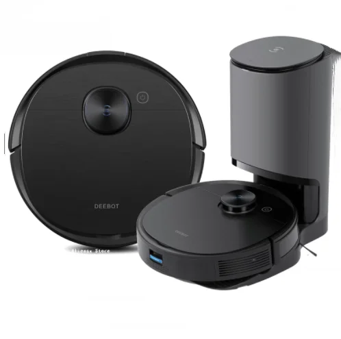 Ecovacs DEEBOT Ozmo T9AIVI+ Wet Dry Intelligent Sweeping Vacuum Cleaner Robot with Self-Emptying Dustbin