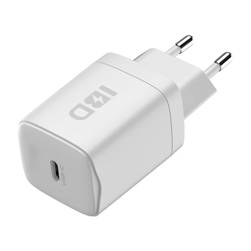 IBD Single PD 20W Fast Travel Wall Charger US EU UK Type C Mini 20W Wall Charger Adapter Plug For Mobile Phone