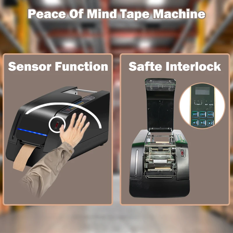 TapePower Wholesaler Carton Sealing Protection Packaging Wet Kraft Paper Gummed Automatic Water Activated Taping Machine