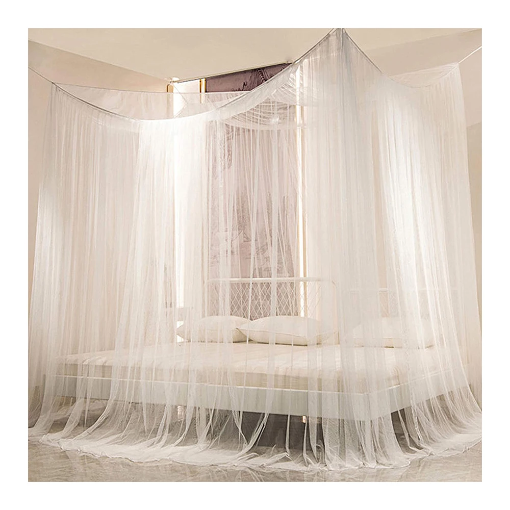 Mesh Material Decorative Tulle Fabric For Bed Canopy Bed Curtains Sheer Canopy For Adults Girls Bedroom Decoration