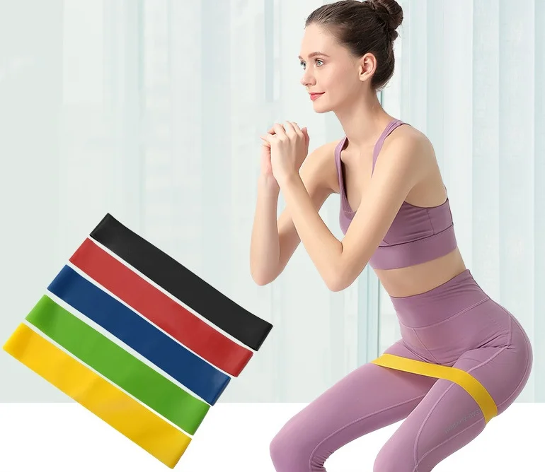 hot sale comfortable sports fitness rubber booty resistance bands set bandages tape elastic band