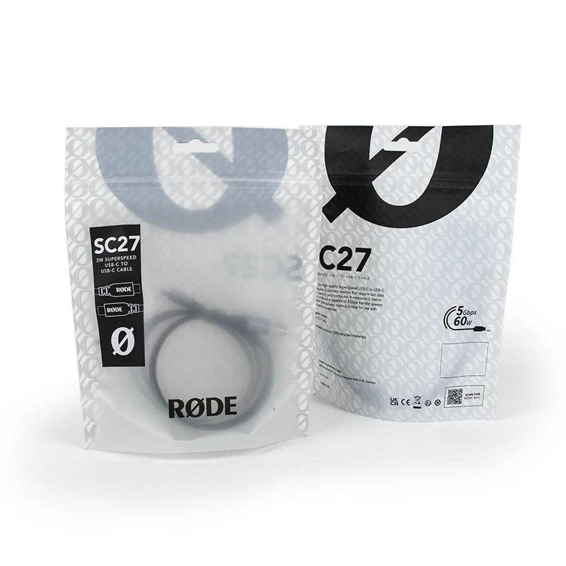 transparent custom resealable plastic packaging bag matte window design aluminum foil Zipper Pouch frosted Zip lock Bag