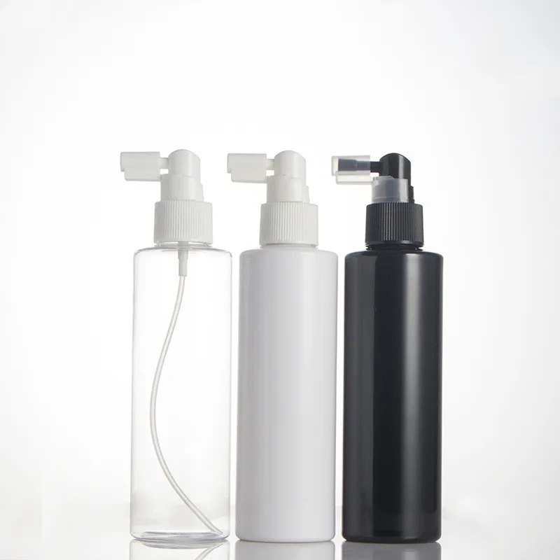 Plastic Spray Bottle with Short Throat Sprayer White Black Transparent 60ml 100ml 120ml 150ml 200ml 250ml