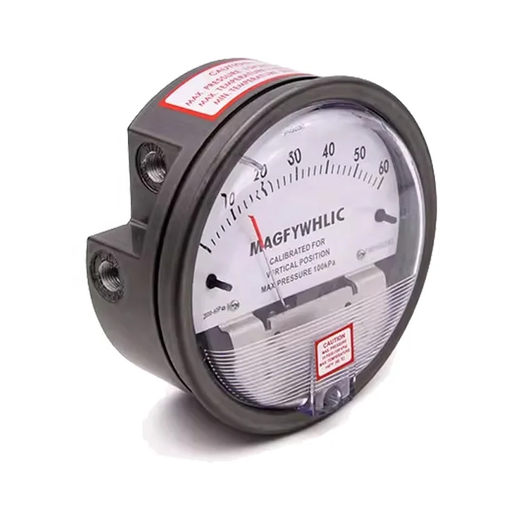 AIRCOLOURFUL 0-60 Pa 120mm Circular Air Differential Pressure Gauge