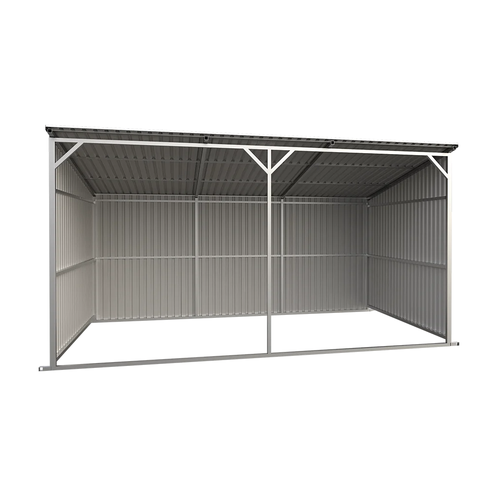 LS1912-H317 Easy assembly steel structure for cows Stalls with Stall Fronts and Stall Walls / Mini Horse Shelter