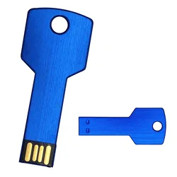 promotional gifts customized logo metal key shape USB flash drive