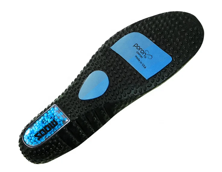 Popcorn Air Cushion Shock Absorbing Athletic Insoles PU Breathable Cuttable PORON Insoles