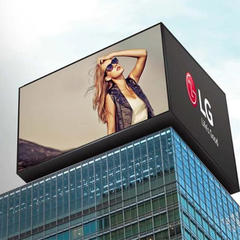3D Naked Eyes Led Display Billboard Hot Video 90 Degree P10 Full Color Outdoor Led TV Screen For Advertising