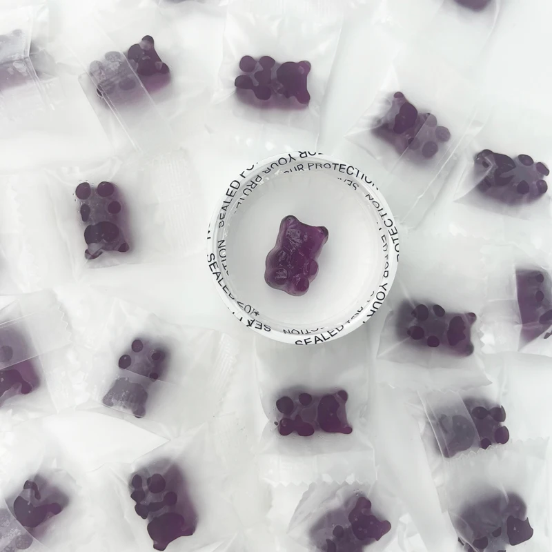 Производитель Biocaro OEM, индивидуальная Марка, фруктовые веганские жевательные конфеты, индивидуальная форма