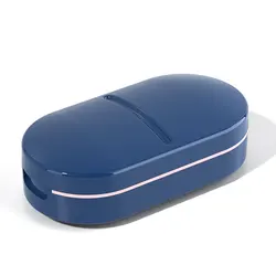 Pill Cutter Box Portable Drug Box Tablet Cutter Splitter Medicine Pill Holder Pill Cutter Box