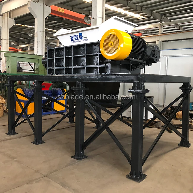 Double shaft scrap metal shredder for Plastic/Tire/Rubber/Metal/Waste