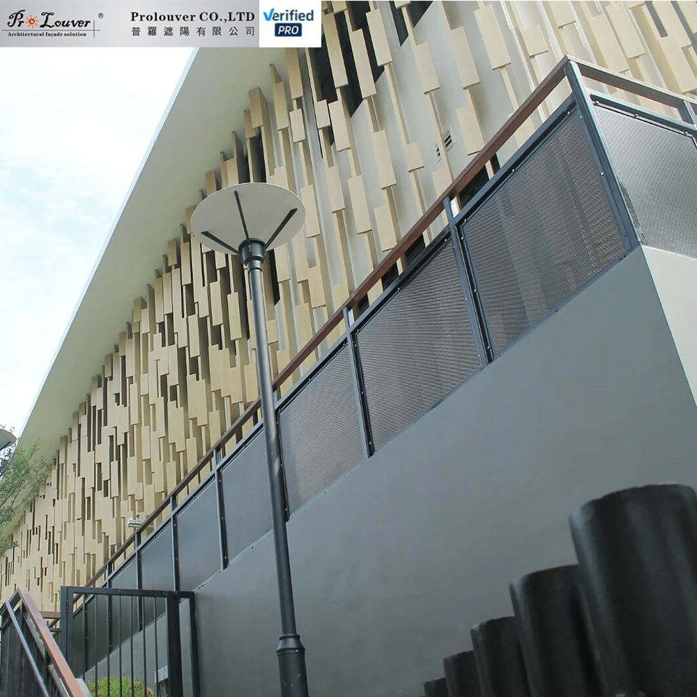 vertically sun louver for curtain wall sunscreen