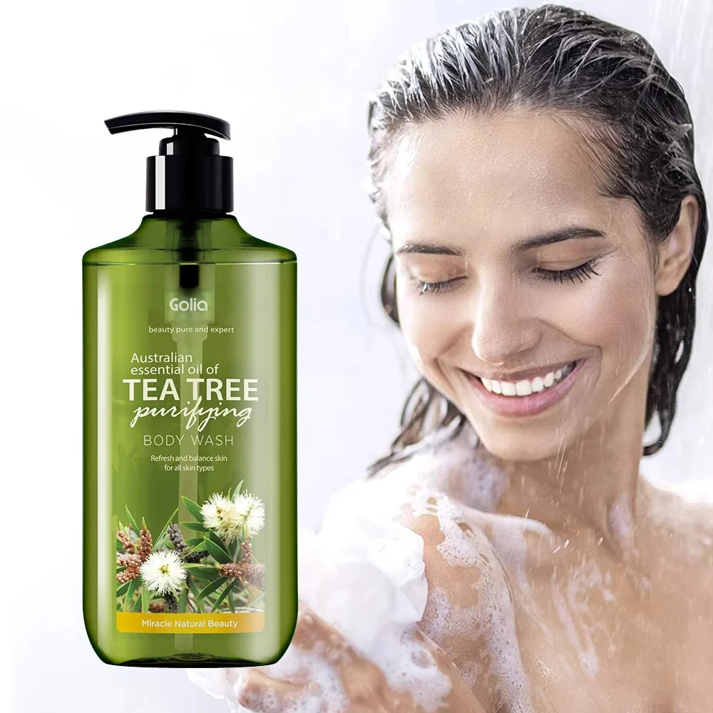 Beaver High Quality Wholesale Natural Organic Refreshements Liquid Tea Tree Best Body Wash Shower Gel
