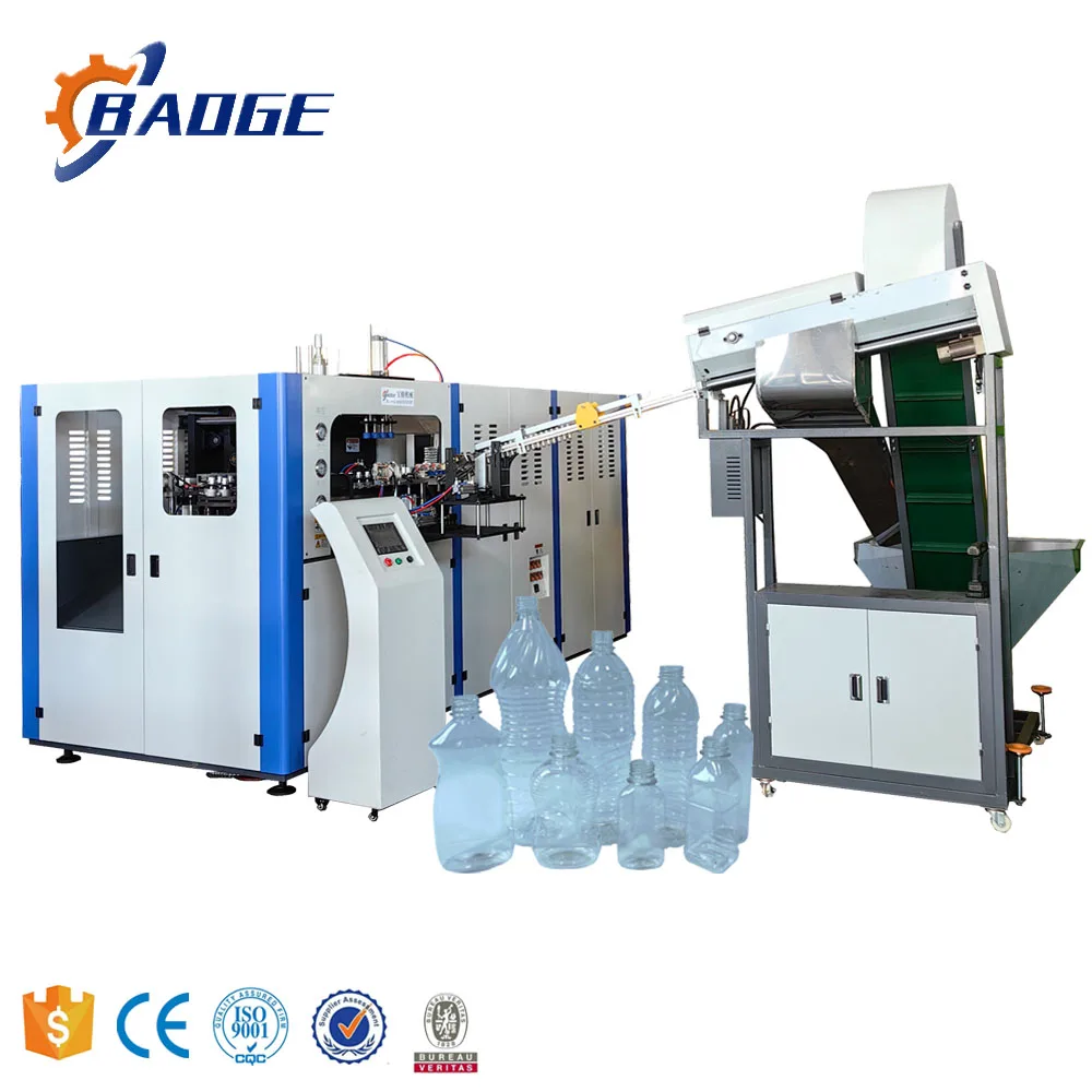 Hot Sale 4 Cavities 750ML 1500ML 2000ML PET Bottle Blow Moulding Machine Price , Molding Machine