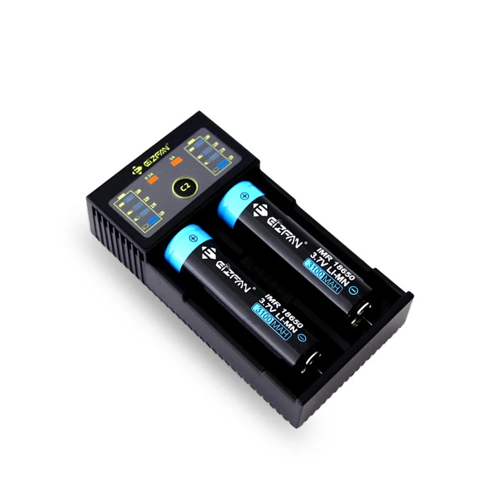 Eizfan C2 vape battery charger 2 slot fast Micro port USB for lithium rechargeable