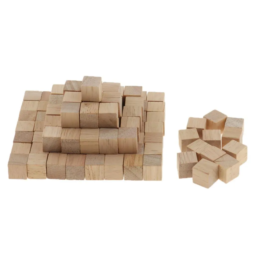 Natural Wooden Building Blocks Toy Cubes Educational Toy Projects