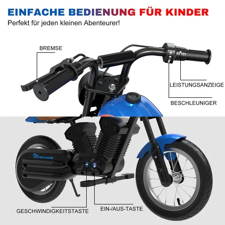Latest Arrival 2024 EU European Warehouse Bike EV08M Electric Two Wheels Kid Motorcycle Drop Shipping 150W 14.4V 4Ah