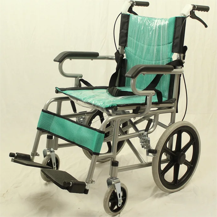 Manufacturers Make Foldable Carbon Steel 16 Inch Rear Wheel Manual Children Wheelchair