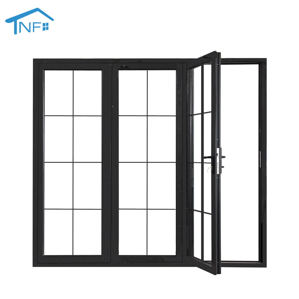 Modern Style Aluminum Folding Doors Patio Doors Exterior Folding Door