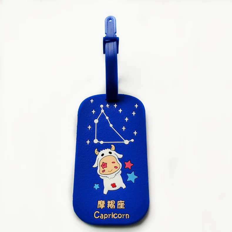 Personalized Custom 3D Logo Soft PVC Silicone Travel Rubber Luggage Tag