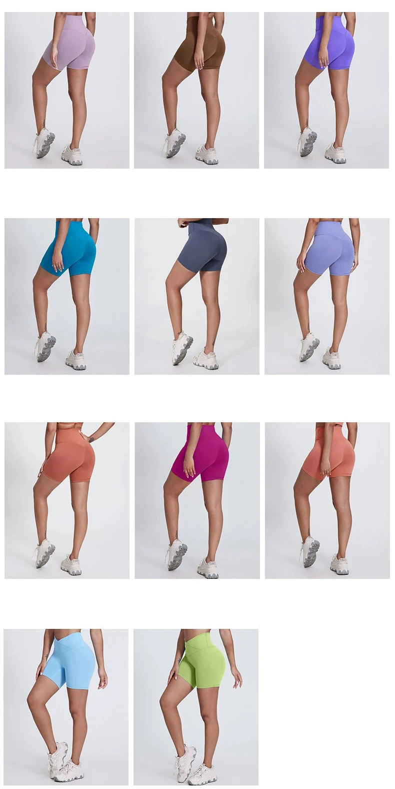 Custom Logo Women Gym Sport Wear Fitness Workout Seamless Yoga Pants Scrunch Butt Lift Leggings Yoga Shorts