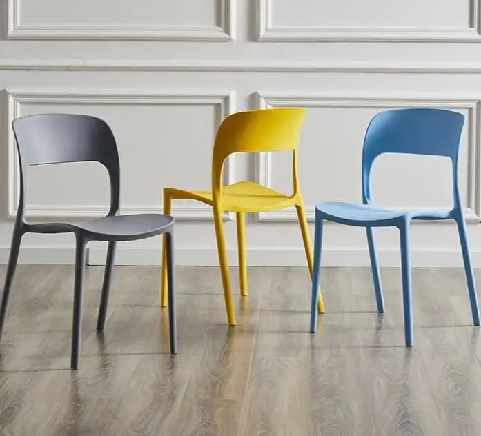 High Quality Plastic Chair Dining Room Chair Home Living Room Cafe Hotel Outdoor Garden China Wholesale Stackable Chairs