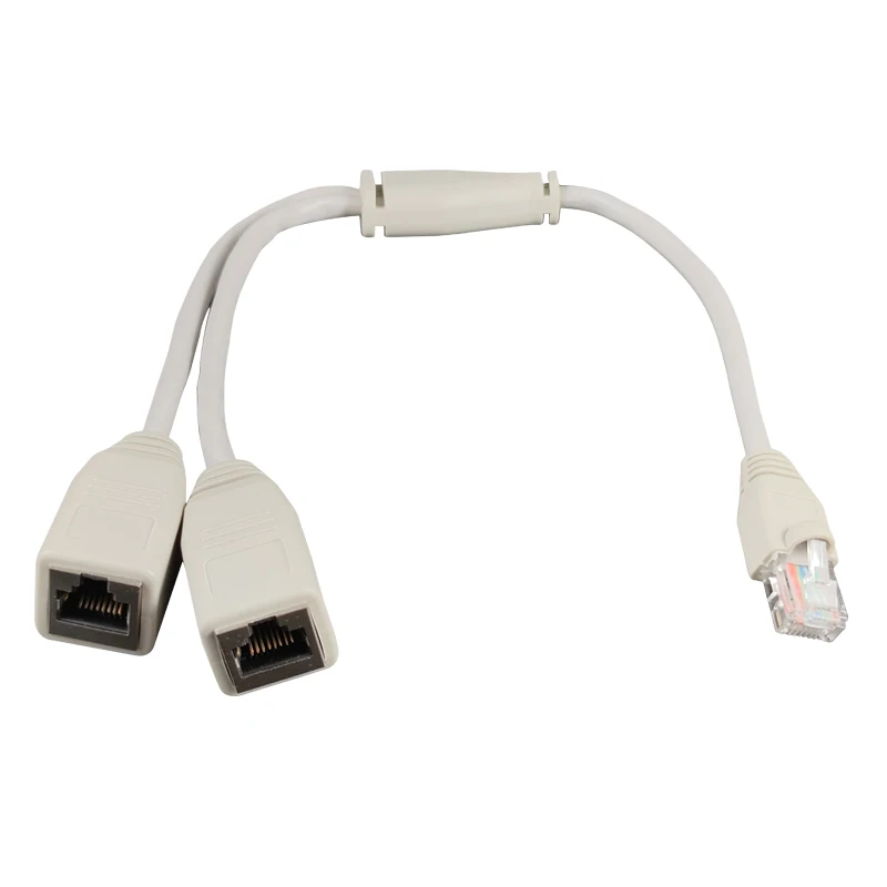 Rj45 1 Male To 2 Female Connector Ethernet Extension Cable Splitter Rj45 Lan Converter Cable